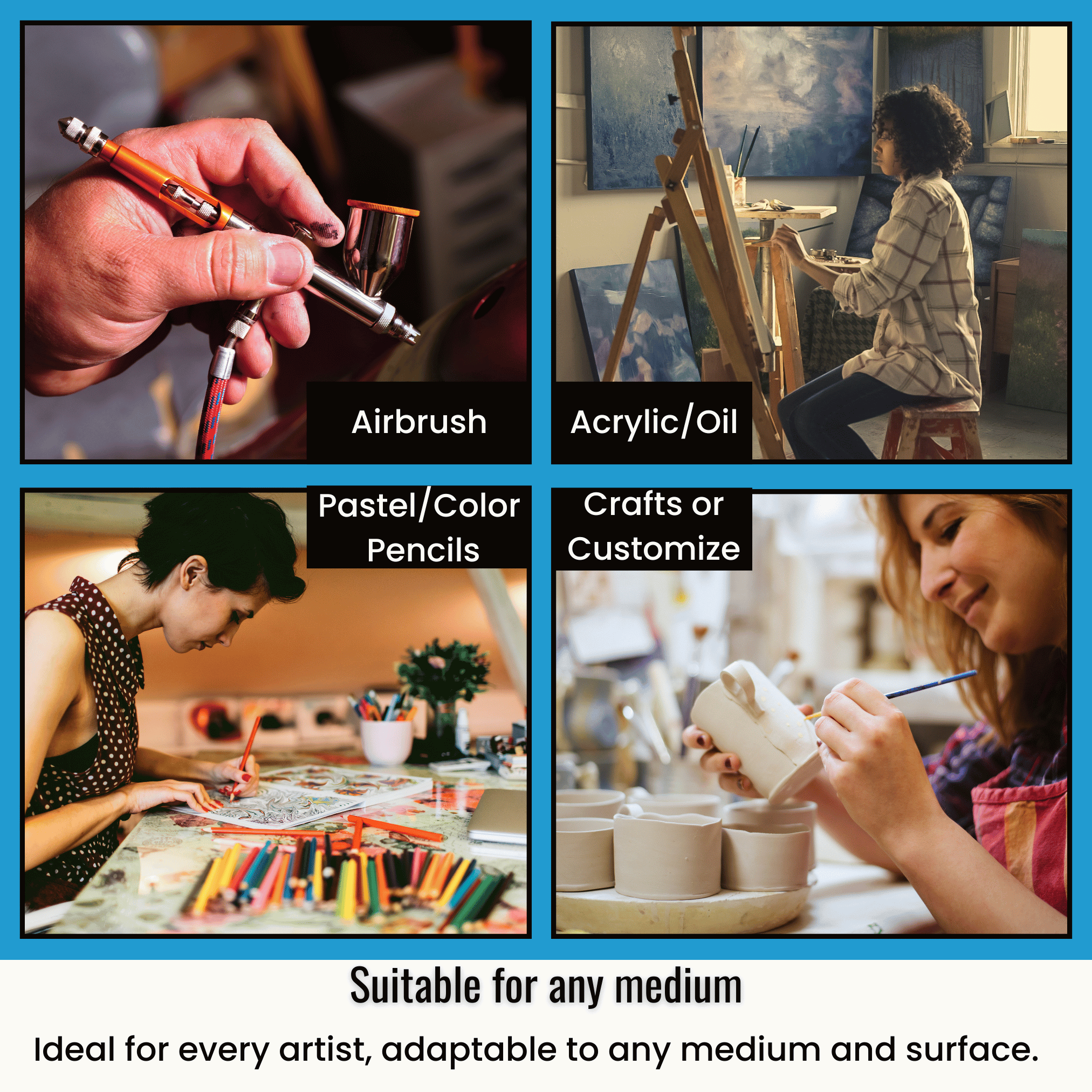 Premium art Stencils for airbrushing, acrylic and oil, pastel and color pencils, and crafts and customizing. The most detailed stencils. Photorealistic stencils for artstists