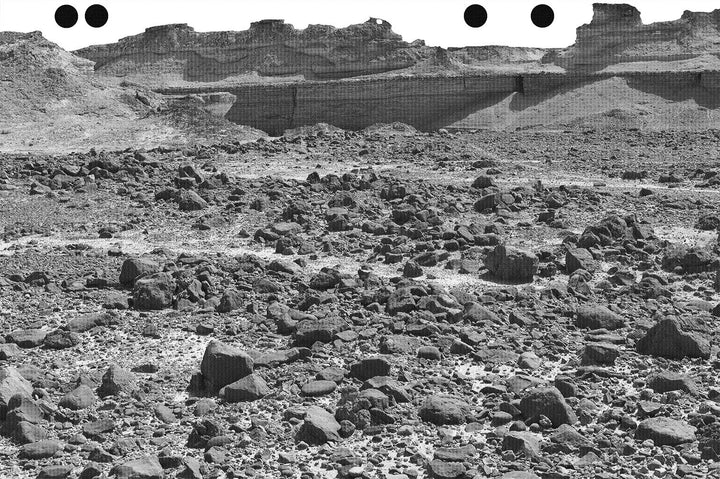 Canyon in the Desert - Mars terrain - Texture High Detail Airbrush stencil HD stencils