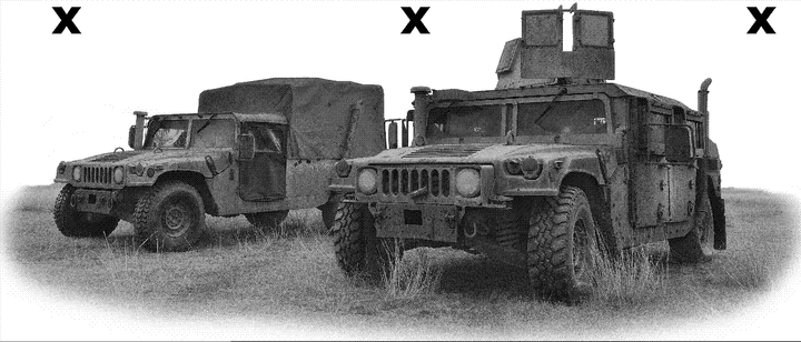 High Detail Airbrush stencil HD stencils Armored military vehicles - Humvee