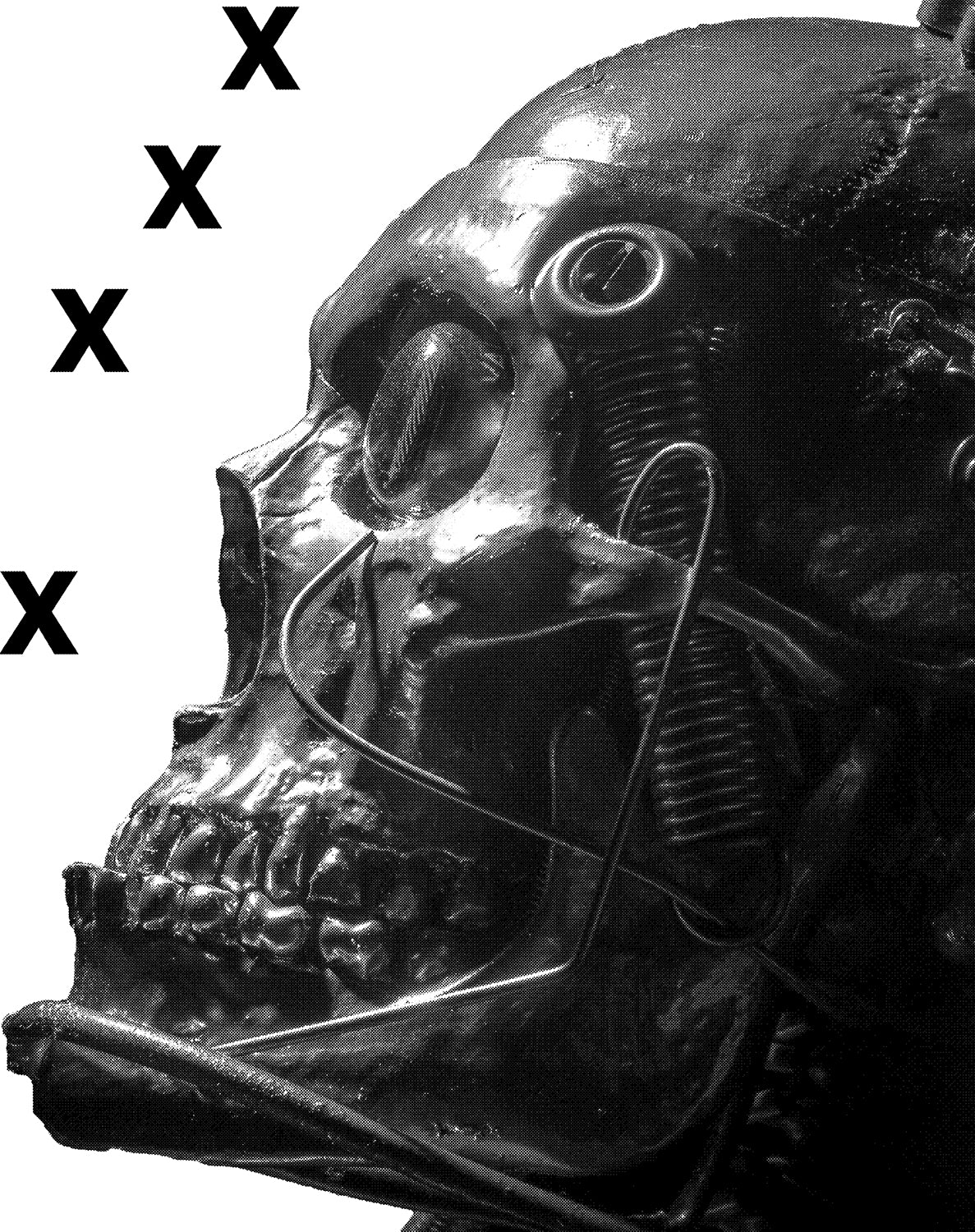 Robot skull - Airbrushing Stencil