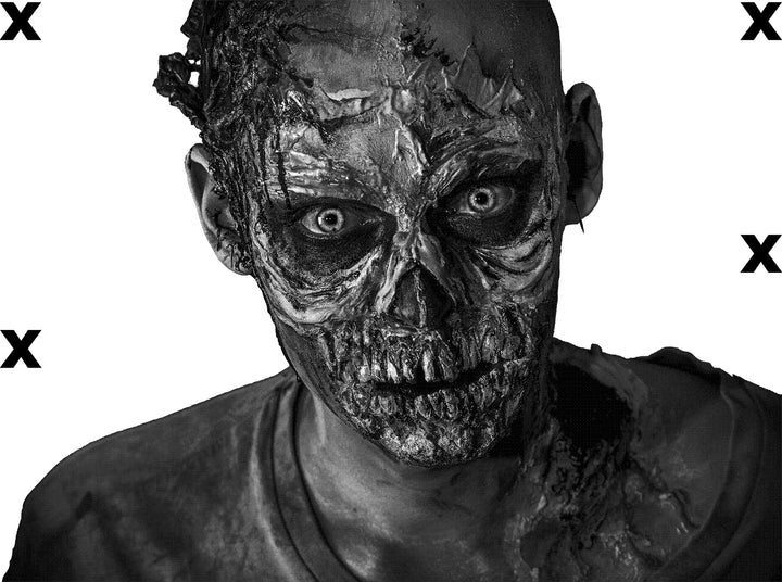 Rotten zombie portrait- Airbrush Stencil